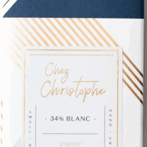 Elegant wine label with striped design and gold text.