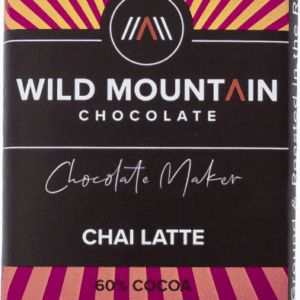 Wild Mountain Chocolate's Chai Latte chocolate bar with 50% cocoa.