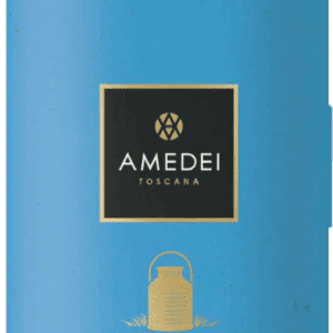 Amedei Toscano chocolate bar with blue packaging.