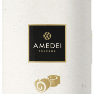 Amedei Toscana chocolate packaging with gold accents.