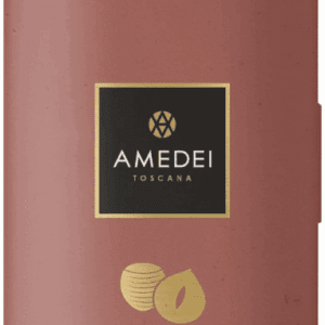 Amedei Toscana chocolate bar with a brown wrapper and gold logo.